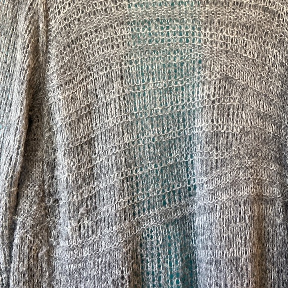 EILEEN FISHER OPEN FRONT CARDIGAN SWEATER , Size Large Alpaca/Wool Blend - Picture 8 of 9